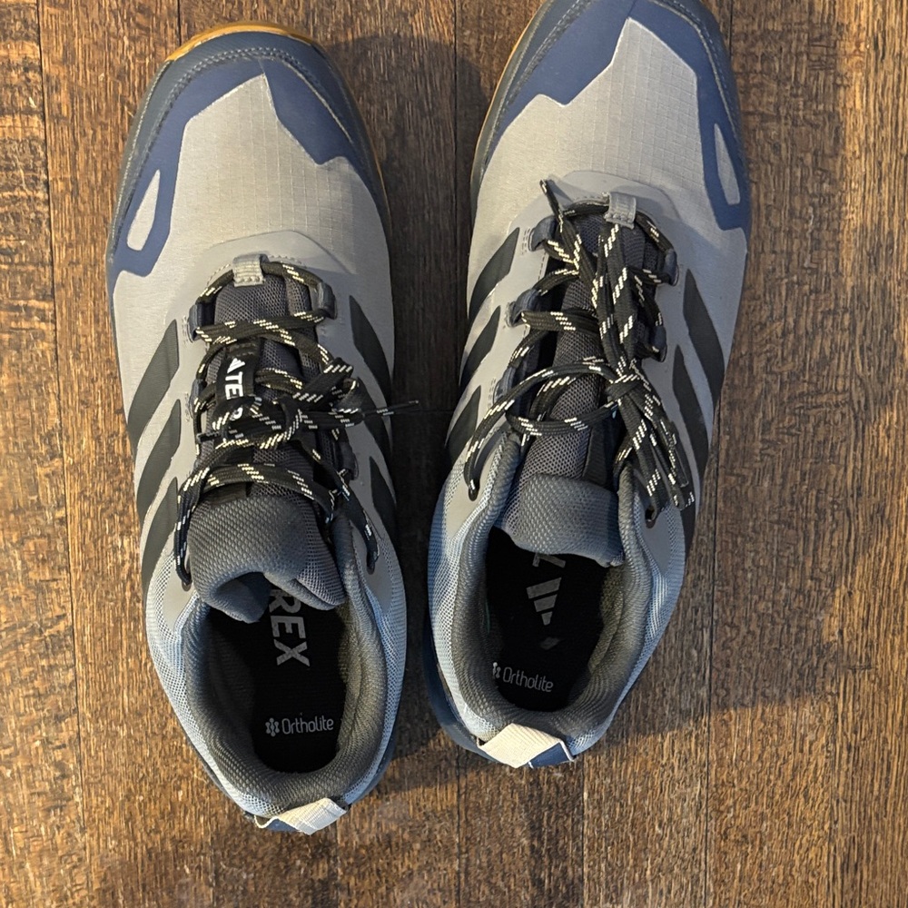 Adidas Terrex Blue and Gray Athletic Shoes